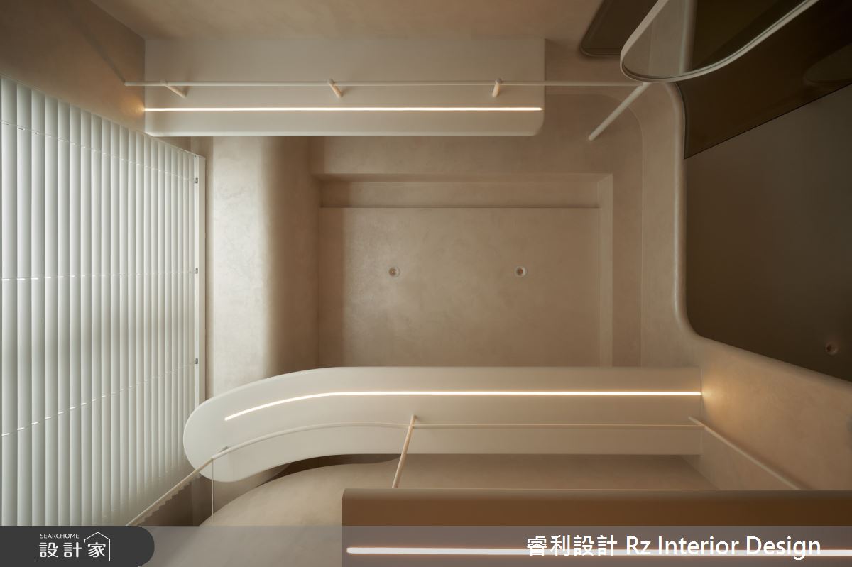 24坪新成屋(5年以下)＿侘寂風更衣間案例圖片＿睿利設計＿睿利_28.夕雲裡的A330之33