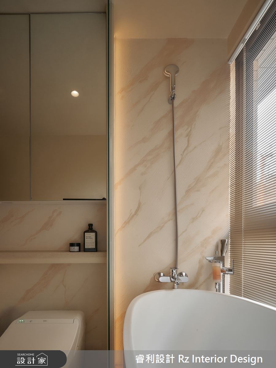 24坪新成屋(5年以下)＿侘寂風浴室案例圖片＿睿利設計＿睿利_28.夕雲裡的A330之37