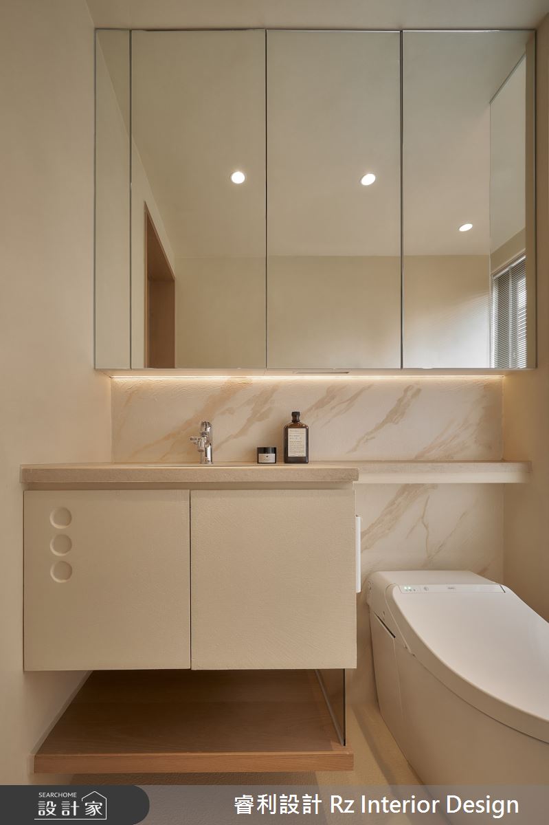 24坪新成屋(5年以下)＿侘寂風浴室案例圖片＿睿利設計＿睿利_28.夕雲裡的A330之35