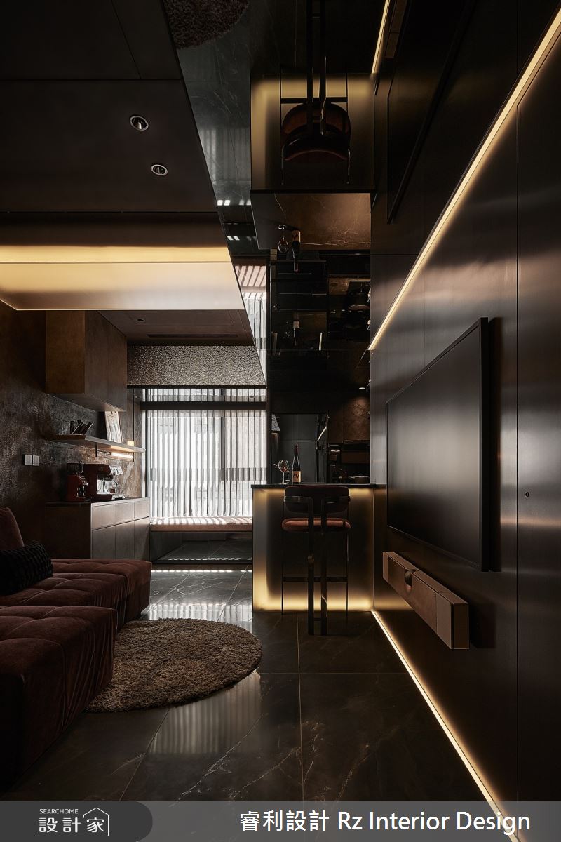 新成屋(5年以下)＿工業風客廳吧檯案例圖片＿睿利設計＿睿利_30.光隙靜景之3