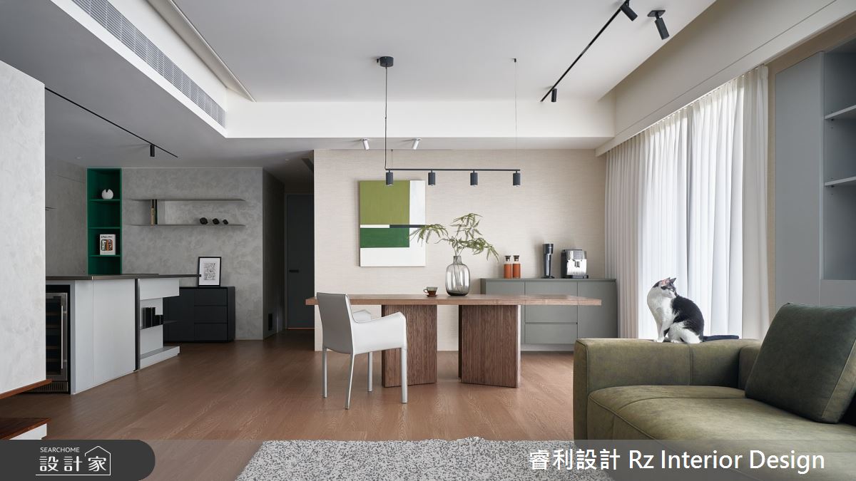 新古屋(10年以下)＿現代風客廳餐廳中島案例圖片＿睿利設計＿睿利_31.微瀾靜緩之15