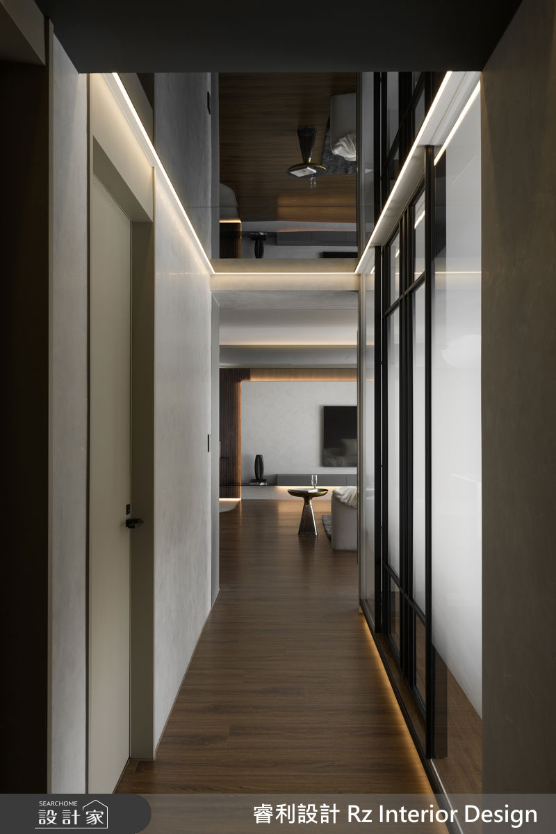 39坪新成屋(5年以下)＿現代風走廊案例圖片＿睿利設計＿睿利_35.暖陽的佇留之16