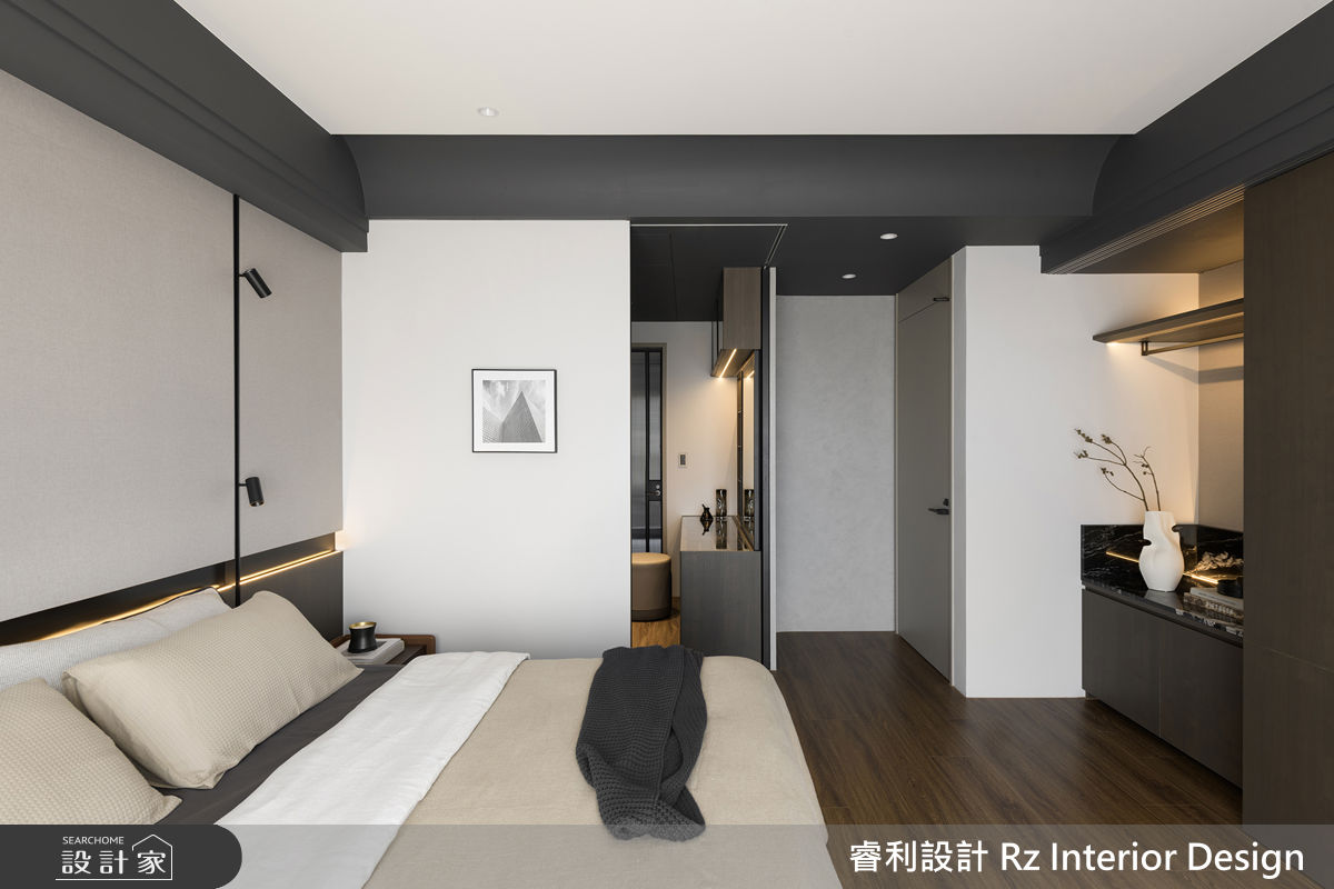 39坪新成屋(5年以下)＿現代風臥室案例圖片＿睿利設計＿睿利_35.暖陽的佇留之26