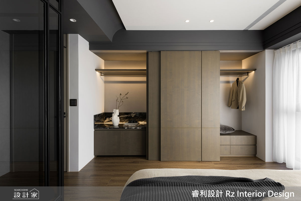 39坪新成屋(5年以下)＿現代風臥室案例圖片＿睿利設計＿睿利_35.暖陽的佇留之22
