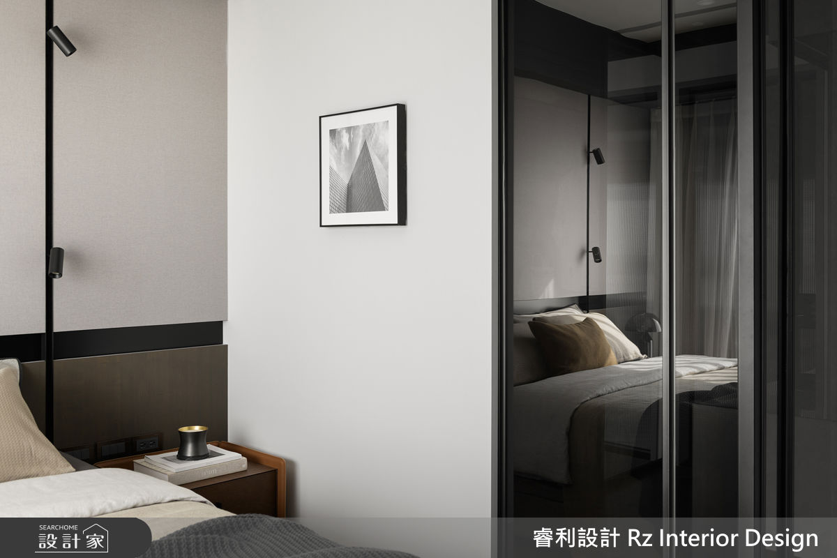 39坪新成屋(5年以下)＿現代風臥室案例圖片＿睿利設計＿睿利_35.暖陽的佇留之25