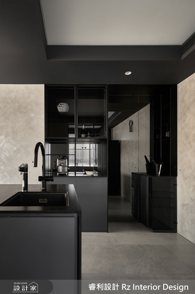 30坪新成屋(5年以下)＿混搭風中島案例圖片＿睿利設計＿睿利_36.十勺一合之18