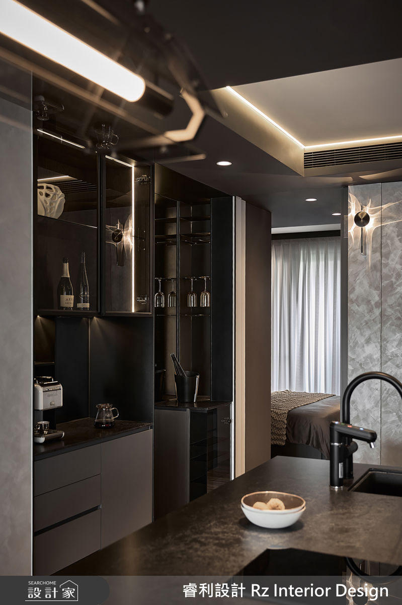 30坪新成屋(5年以下)＿混搭風中島案例圖片＿睿利設計＿睿利_36.十勺一合之19