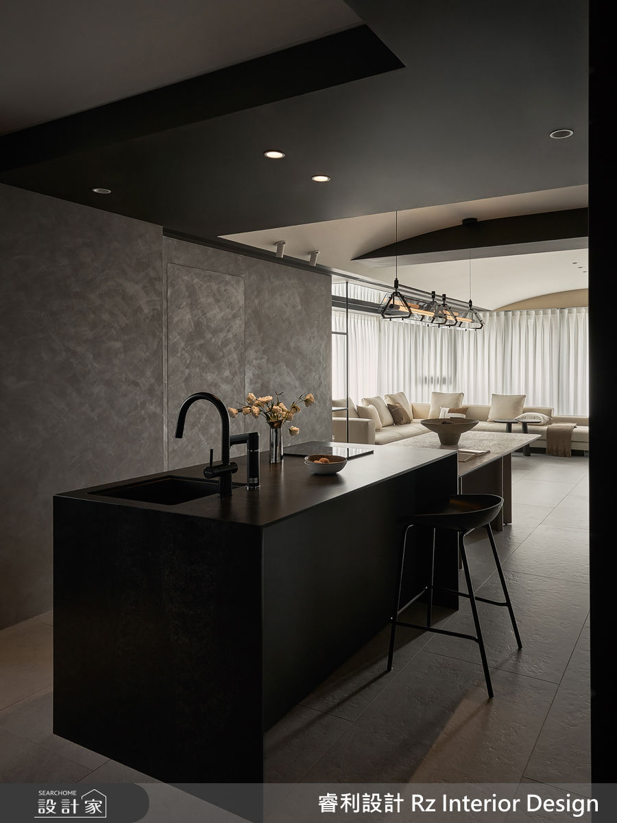 30坪新成屋(5年以下)＿混搭風餐廳中島案例圖片＿睿利設計＿睿利_36.十勺一合之17