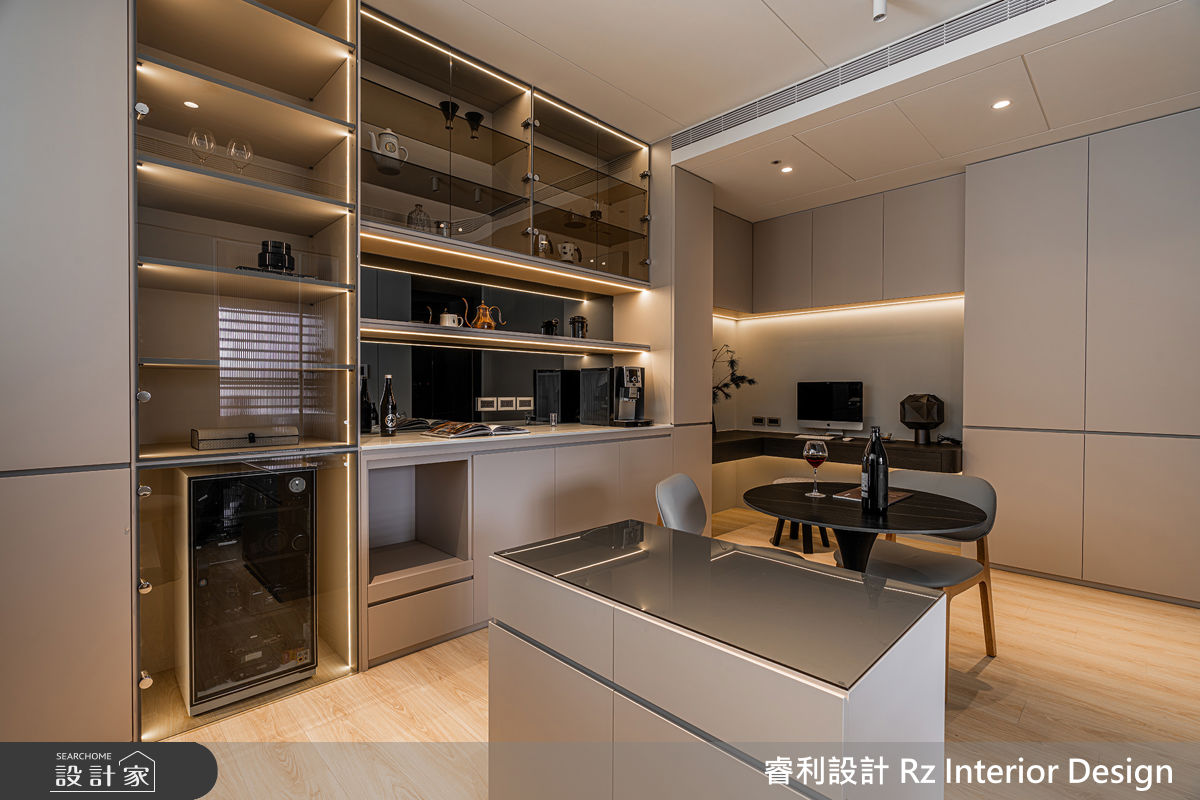 新成屋(5年以下)＿侘寂風餐廳書房中島案例圖片＿睿利設計＿睿利_38.快門替我記得之6