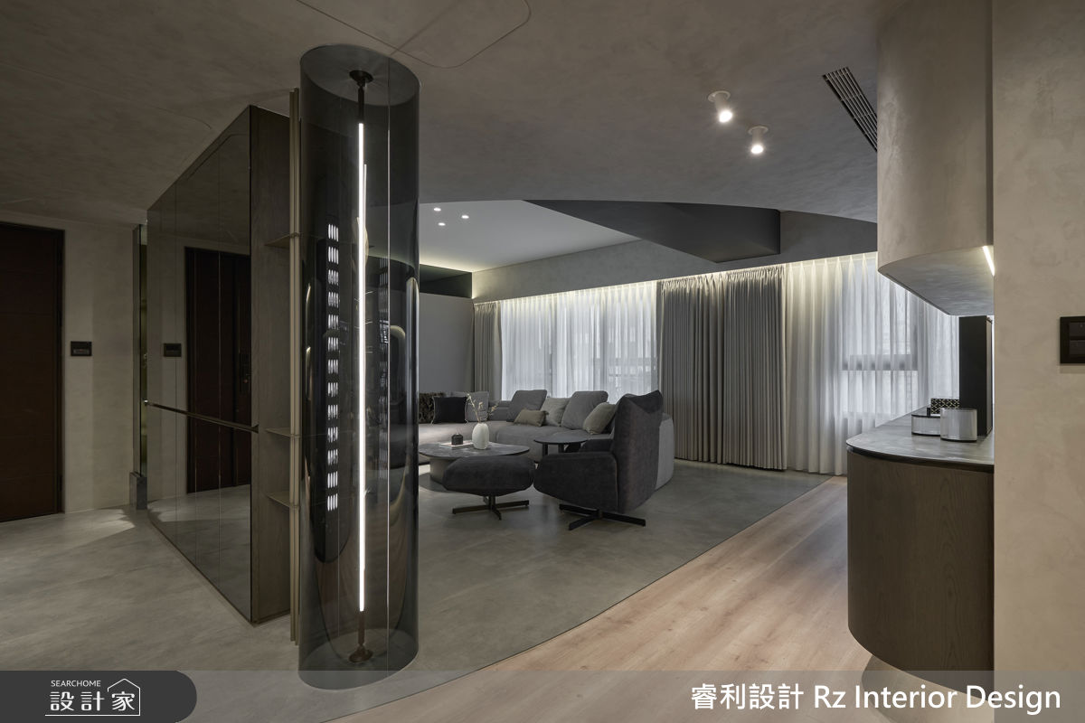 38坪新成屋(5年以下)＿現代風玄關客廳案例圖片＿睿利設計＿睿利_39.星寰入際之12