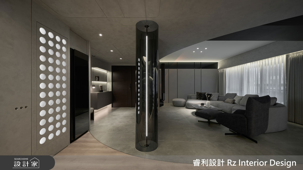 38坪新成屋(5年以下)＿現代風玄關客廳案例圖片＿睿利設計＿睿利_39.星寰入際之13