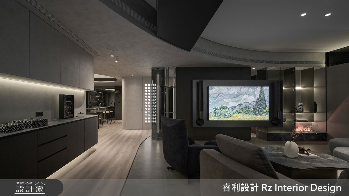 38坪新成屋(5年以下)＿現代風客廳案例圖片＿睿利設計＿睿利_39.星寰入際之15