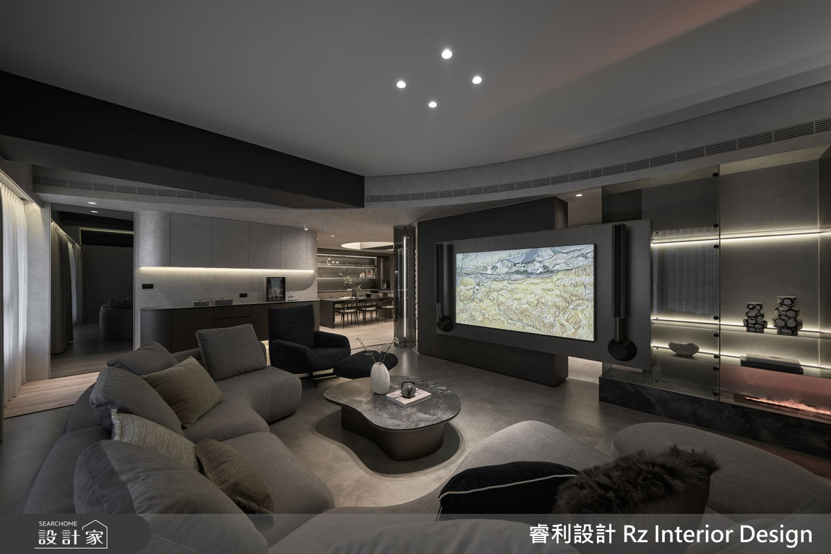 38坪新成屋(5年以下)＿現代風客廳案例圖片＿睿利設計＿睿利_39.星寰入際之17