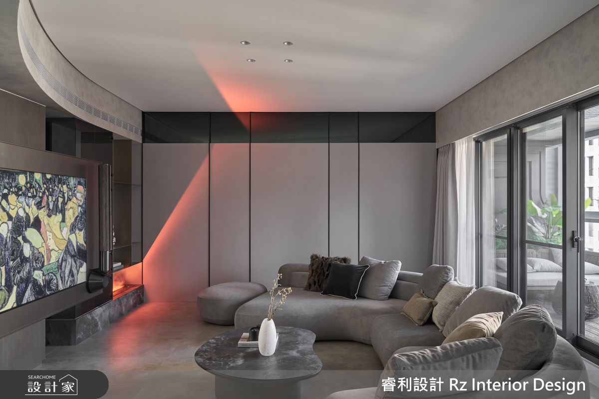 38坪新成屋(5年以下)＿現代風客廳案例圖片＿睿利設計＿睿利_39.星寰入際之20