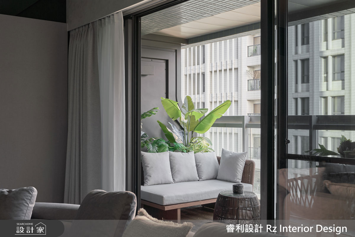 38坪新成屋(5年以下)＿現代風陽台案例圖片＿睿利設計＿睿利_39.星寰入際之24