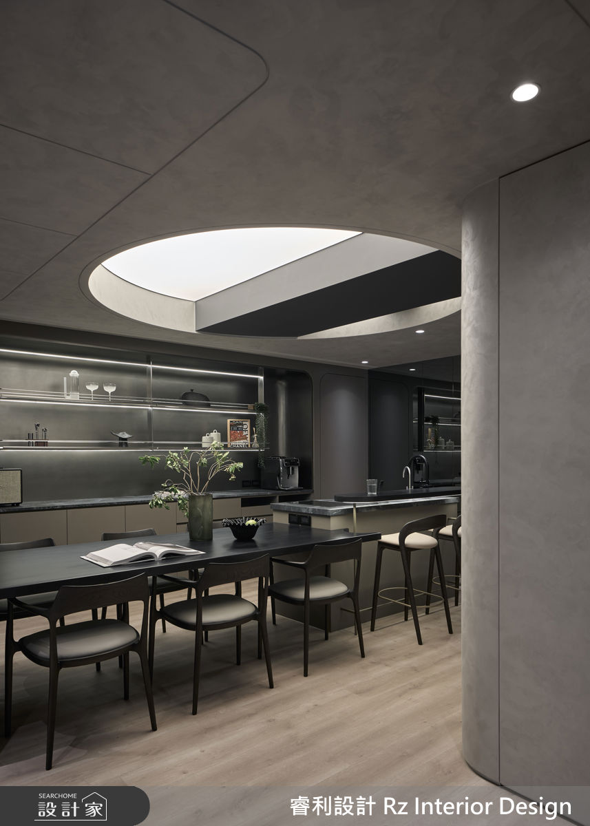 38坪新成屋(5年以下)＿現代風餐廳中島案例圖片＿睿利設計＿睿利_39.星寰入際之27