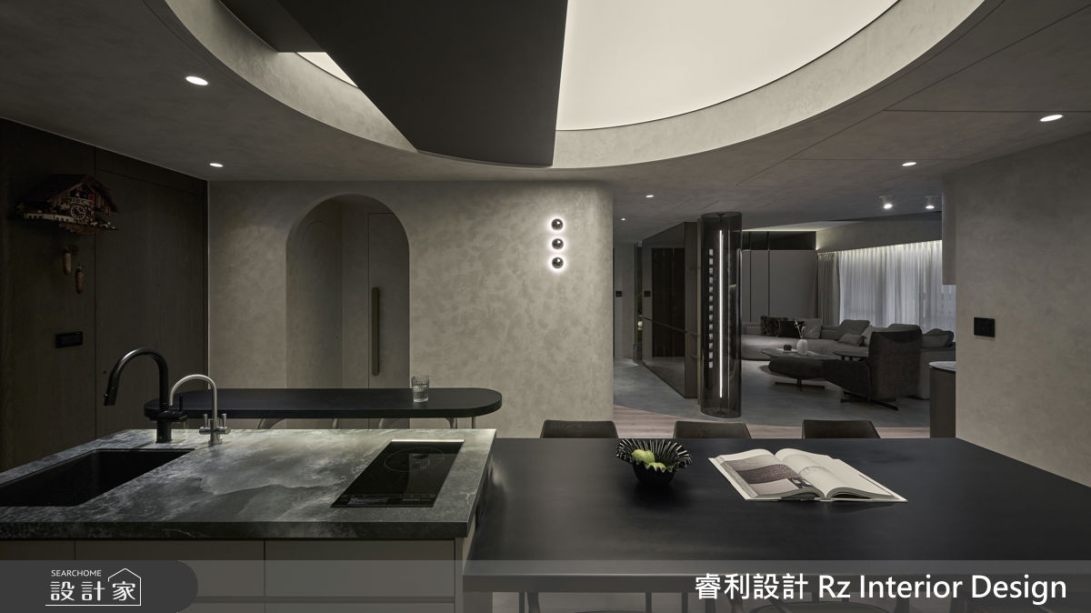 38坪新成屋(5年以下)＿現代風餐廳中島案例圖片＿睿利設計＿睿利_39.星寰入際之33