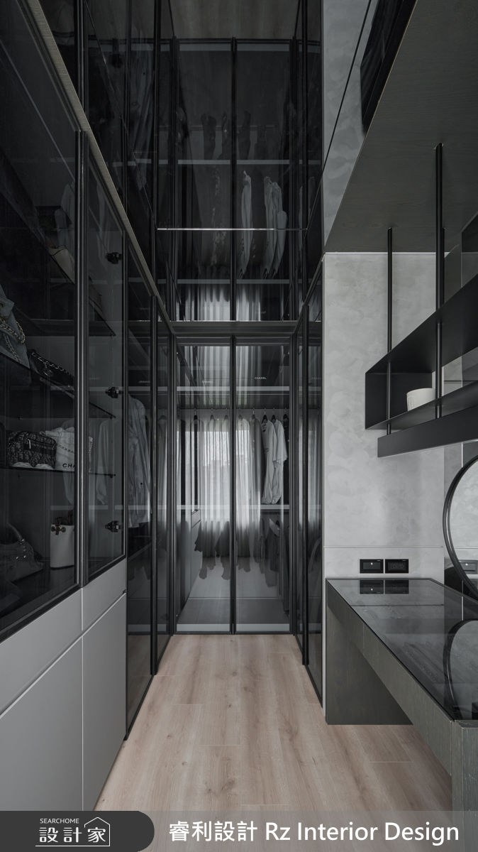 38坪新成屋(5年以下)＿現代風更衣間案例圖片＿睿利設計＿睿利_39.星寰入際之55