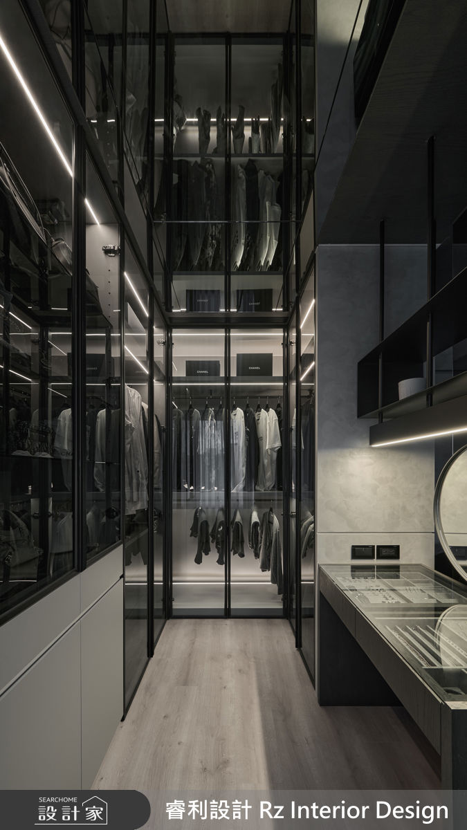 38坪新成屋(5年以下)＿現代風更衣間案例圖片＿睿利設計＿睿利_39.星寰入際之56