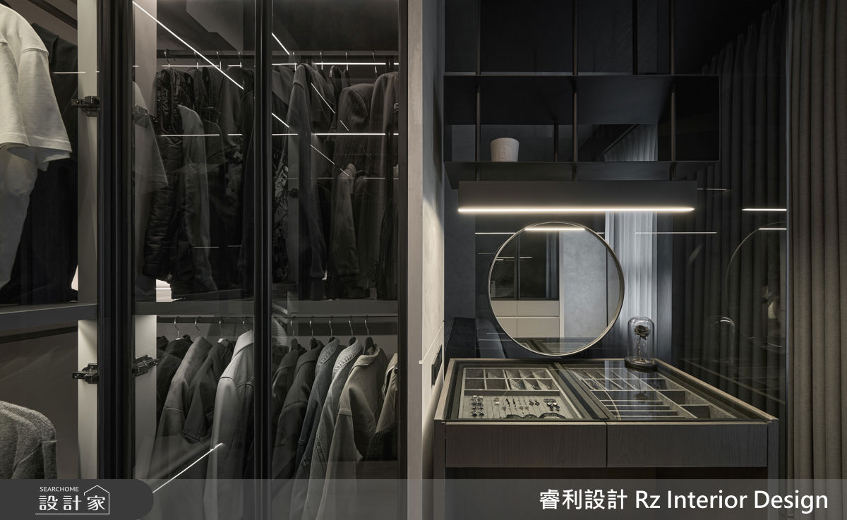 38坪新成屋(5年以下)＿現代風更衣間案例圖片＿睿利設計＿睿利_39.星寰入際之52