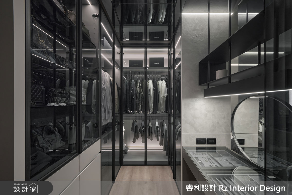 38坪新成屋(5年以下)＿現代風更衣間案例圖片＿睿利設計＿睿利_39.星寰入際之53