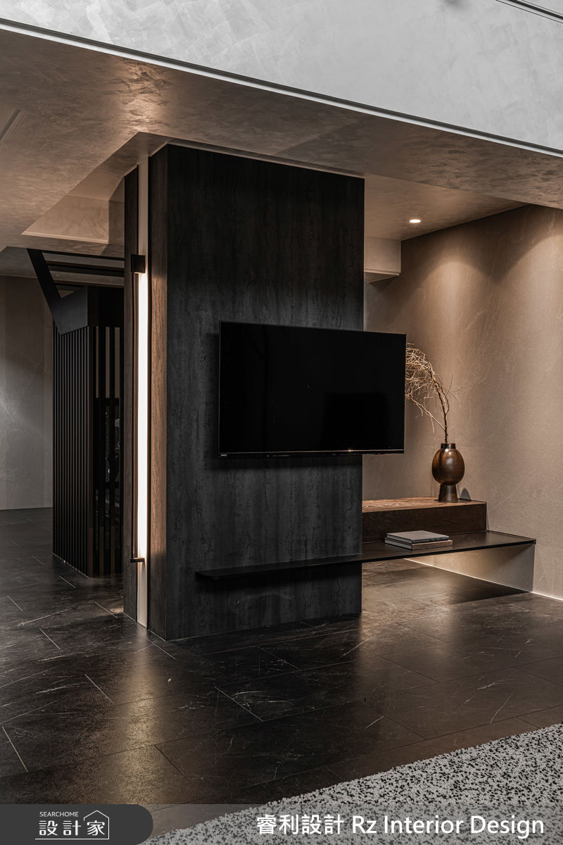 78坪老屋(16~30年)＿現代風客廳案例圖片＿睿利設計＿睿利_40.深藏翠林的靈魂分層之14