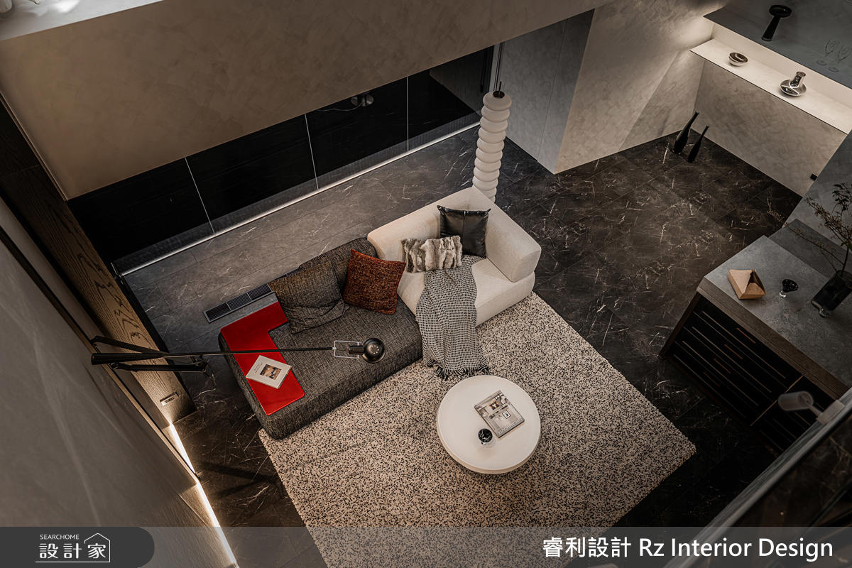 78坪老屋(16~30年)＿現代風客廳案例圖片＿睿利設計＿睿利_40.深藏翠林的靈魂分層之12