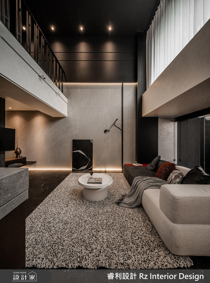 78坪老屋(16~30年)＿現代風客廳案例圖片＿睿利設計＿睿利_40.深藏翠林的靈魂分層之18