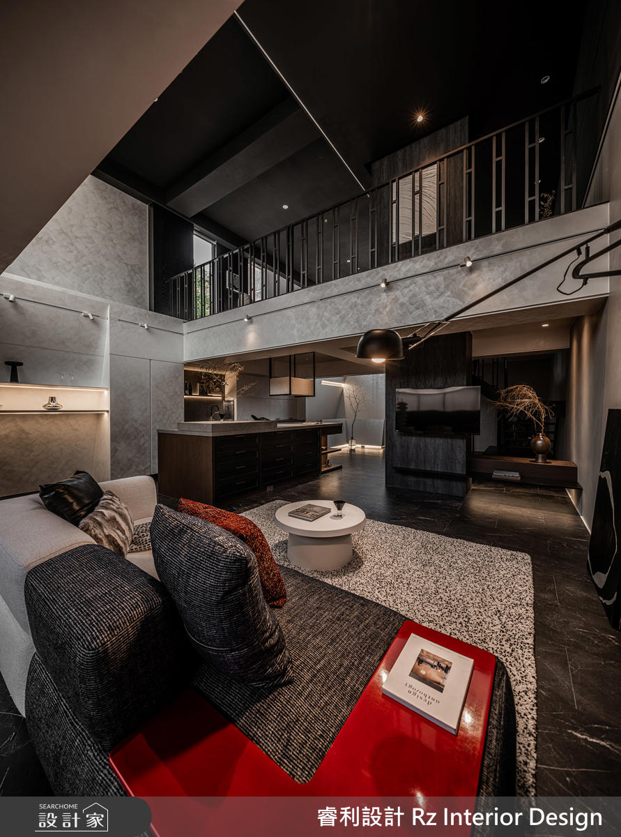 78坪老屋(16~30年)＿現代風客廳案例圖片＿睿利設計＿睿利_40.深藏翠林的靈魂分層之17