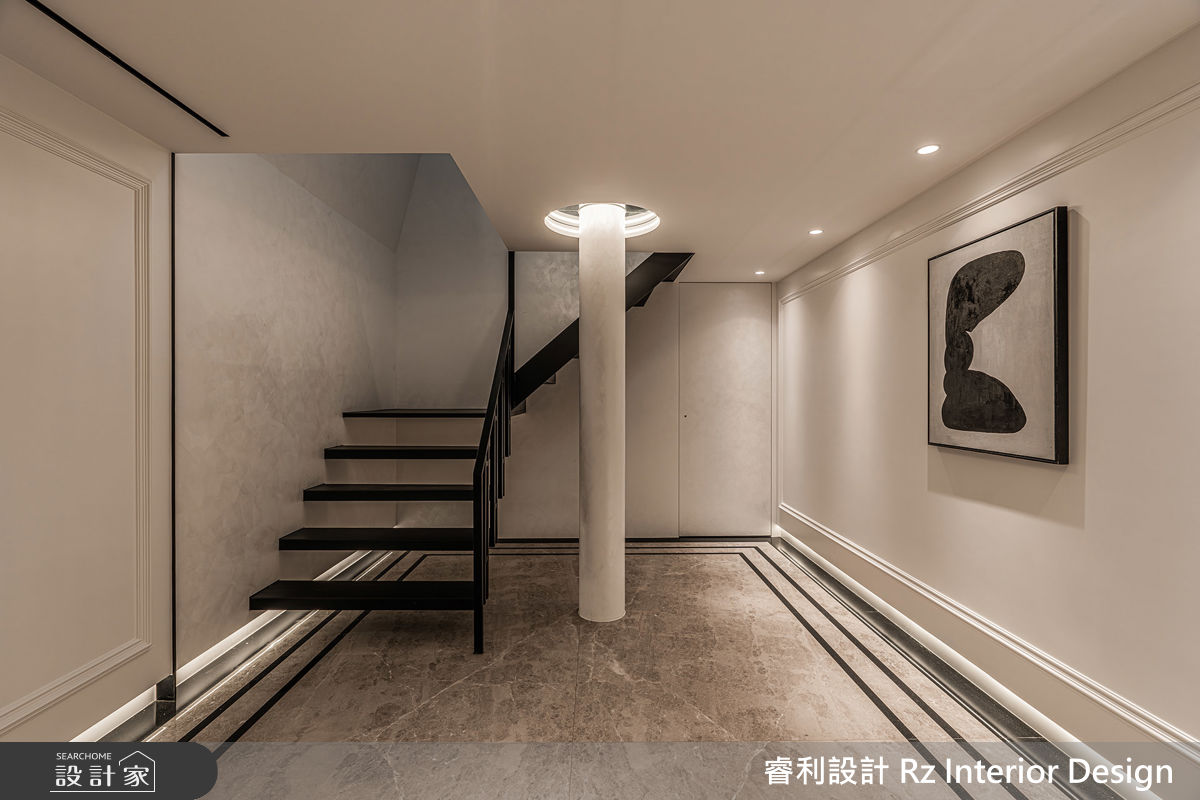 78坪老屋(16~30年)＿現代風樓梯案例圖片＿睿利設計＿睿利_40.深藏翠林的靈魂分層之36