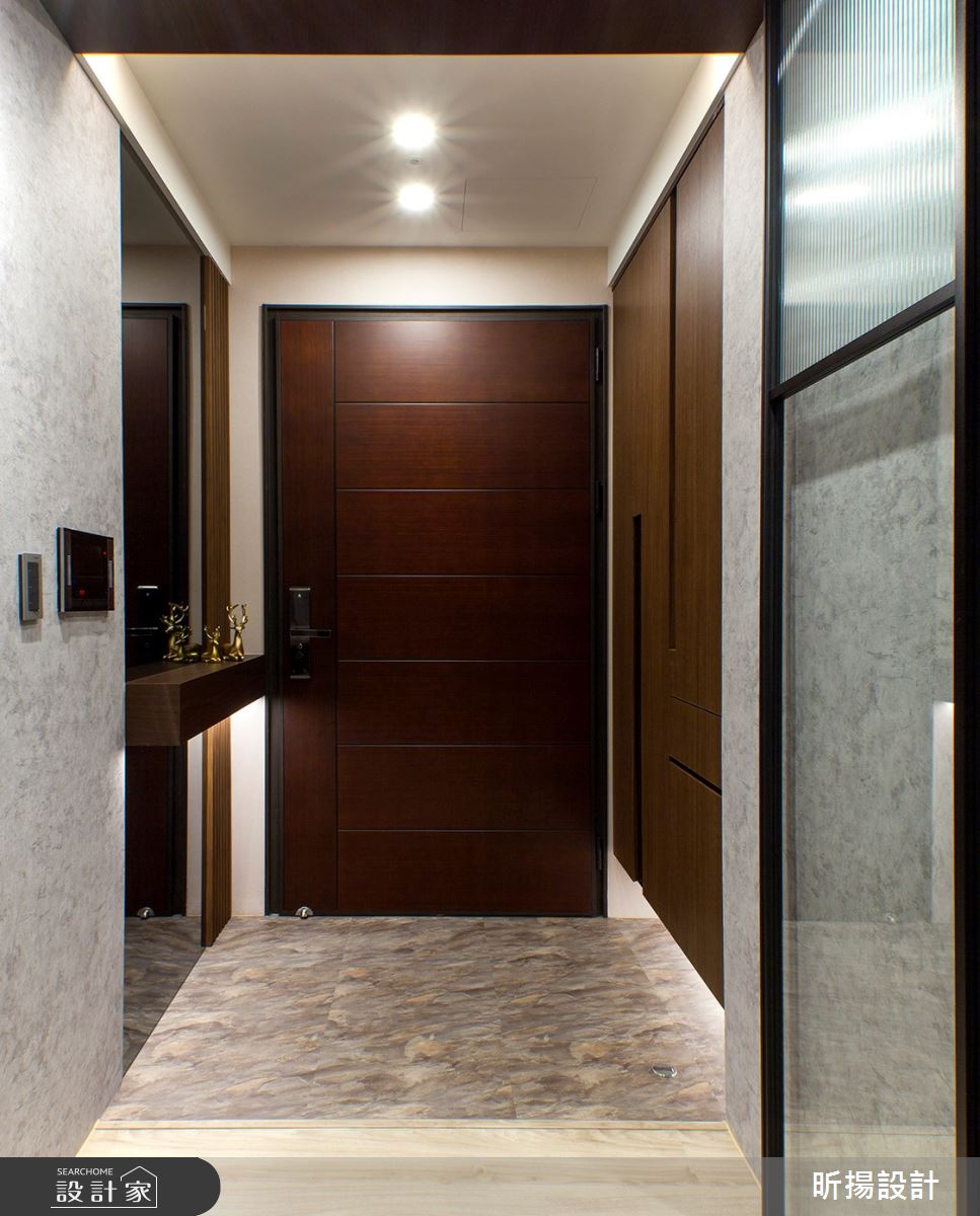 28坪新成屋(5年以下)＿現代風玄關案例圖片＿昕揚室內裝修設計有限公司＿昕揚_木‧慕琚之1