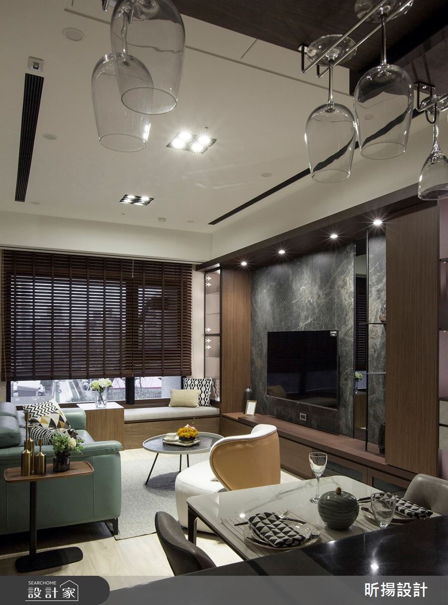 28坪新成屋(5年以下)＿現代風客廳餐廳臥榻案例圖片＿昕揚室內裝修設計有限公司＿昕揚_木‧慕琚之4
