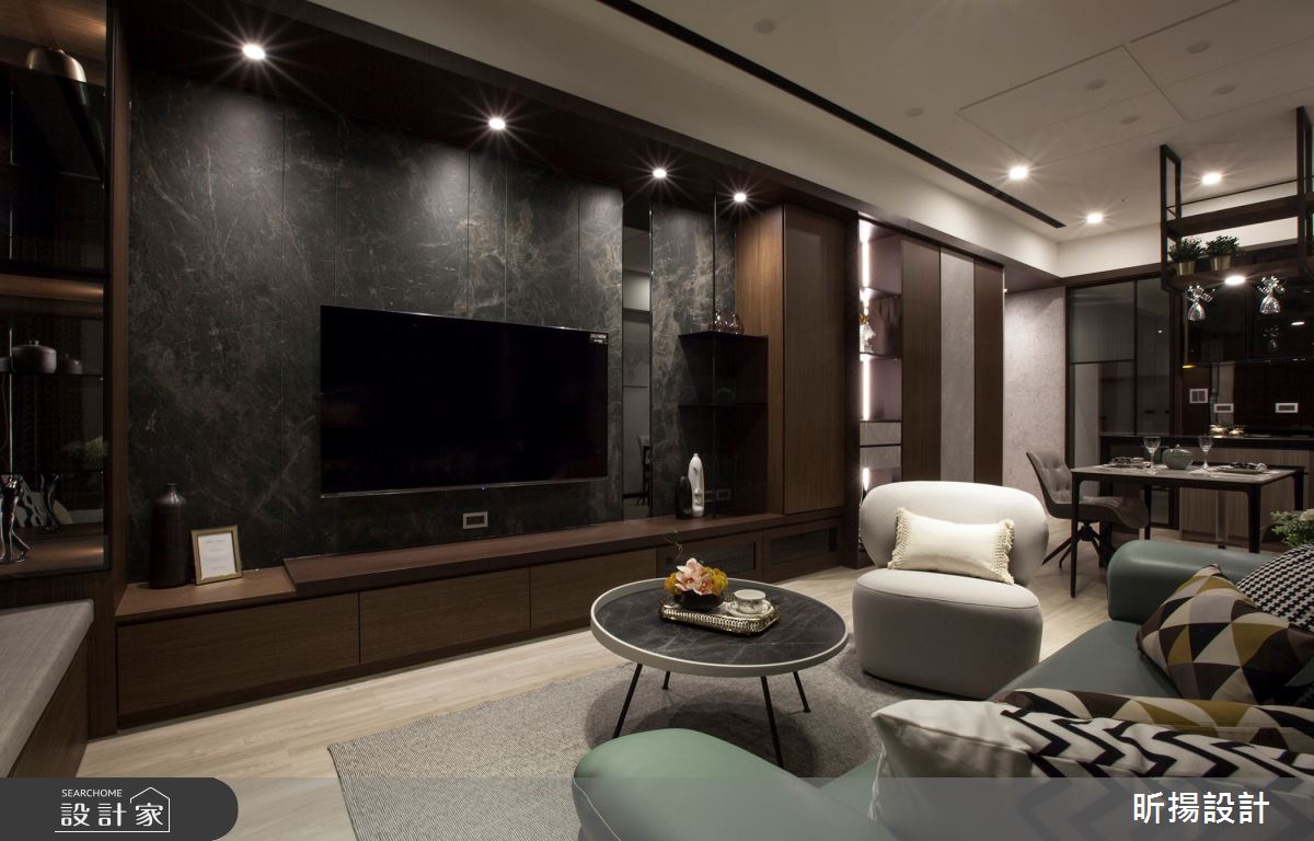 28坪新成屋(5年以下)＿現代風客廳餐廳案例圖片＿昕揚室內裝修設計有限公司＿昕揚_木‧慕琚之7