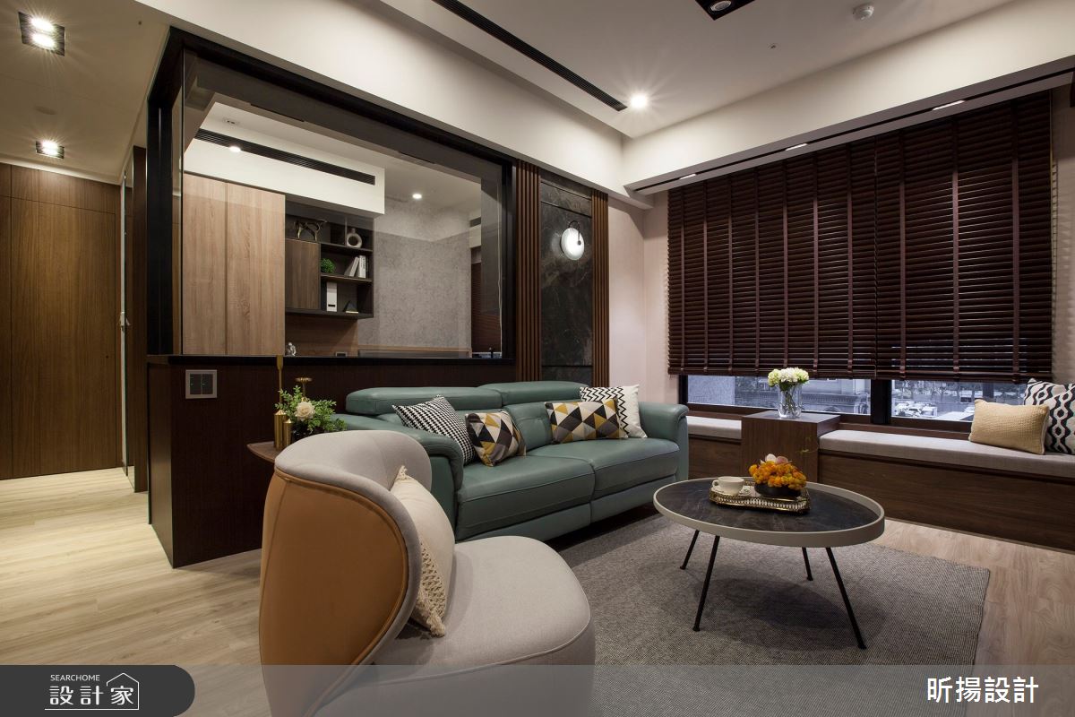 28坪新成屋(5年以下)＿現代風客廳臥榻案例圖片＿昕揚室內裝修設計有限公司＿昕揚_木‧慕琚之10