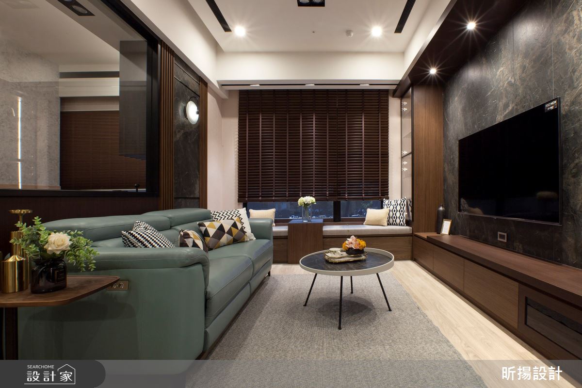 28坪新成屋(5年以下)＿現代風客廳臥榻案例圖片＿昕揚室內裝修設計有限公司＿昕揚_木‧慕琚之9