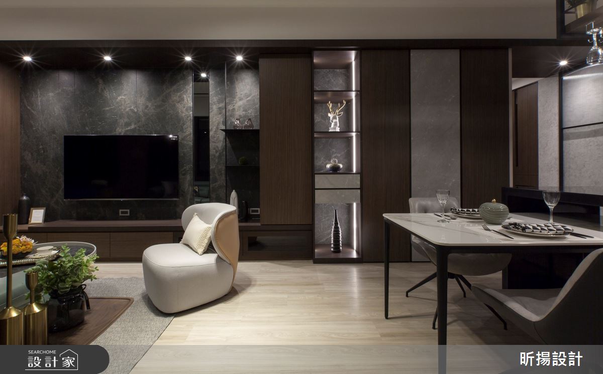 28坪新成屋(5年以下)＿現代風客廳餐廳案例圖片＿昕揚室內裝修設計有限公司＿昕揚_木‧慕琚之8