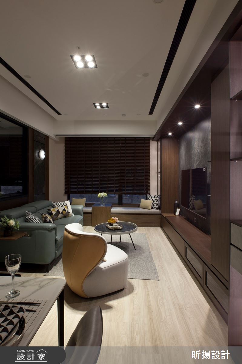 28坪新成屋(5年以下)＿現代風客廳案例圖片＿昕揚室內裝修設計有限公司＿昕揚_木‧慕琚之3