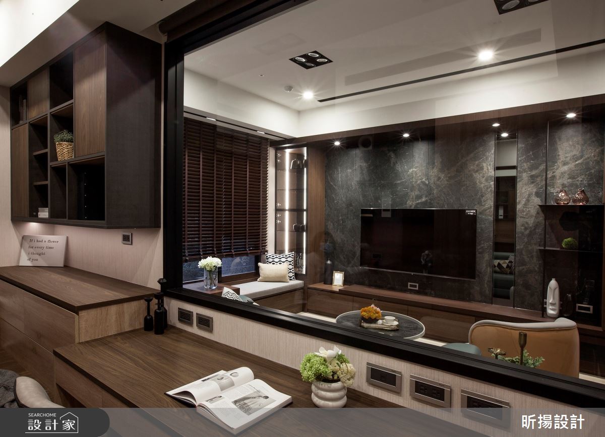 28坪新成屋(5年以下)＿現代風客廳書房案例圖片＿昕揚室內裝修設計有限公司＿昕揚_木‧慕琚之12