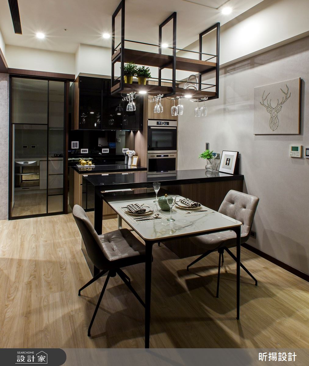 28坪新成屋(5年以下)＿現代風餐廳廚房案例圖片＿昕揚室內裝修設計有限公司＿昕揚_木‧慕琚之5