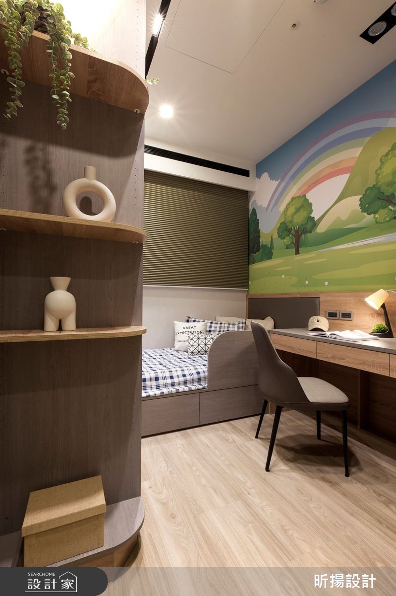 28坪新成屋(5年以下)＿現代風臥室兒童房兒童房客房案例圖片＿昕揚室內裝修設計有限公司＿昕揚_木‧慕琚之22
