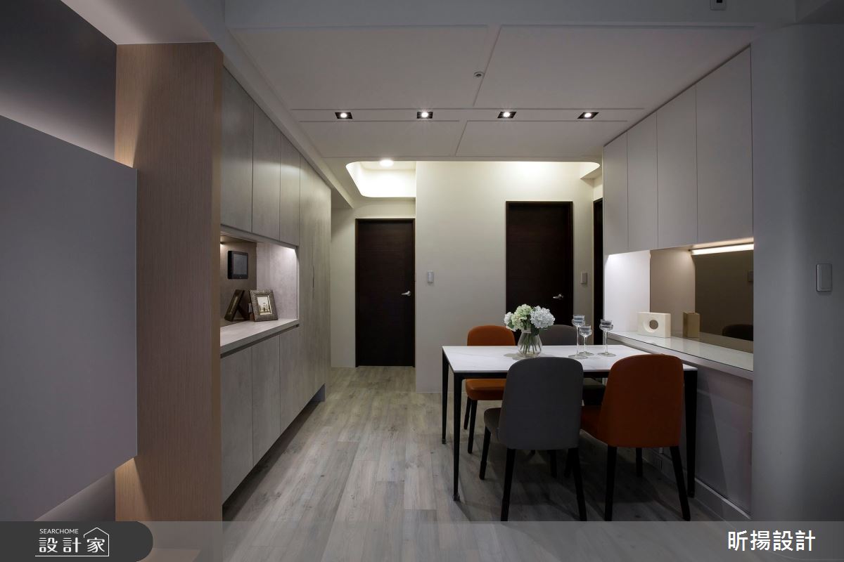 20坪新成屋(5年以下)＿現代風玄關餐廳案例圖片＿昕揚室內裝修設計有限公司＿昕揚_灰階‧日光之14