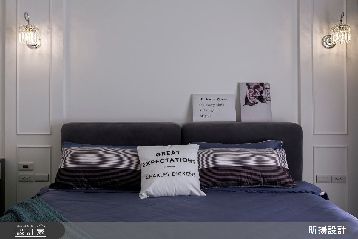 40坪中古屋(5~15年)＿新古典臥室案例圖片＿昕揚室內裝修設計有限公司＿昕揚_光影中的雅緻輕古典之13