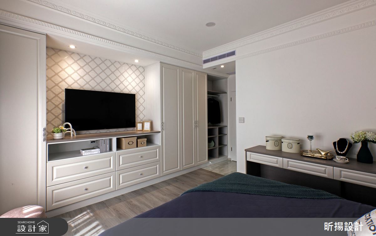 40坪中古屋(5~15年)＿新古典臥室案例圖片＿昕揚室內裝修設計有限公司＿昕揚_光影中的雅緻輕古典之14