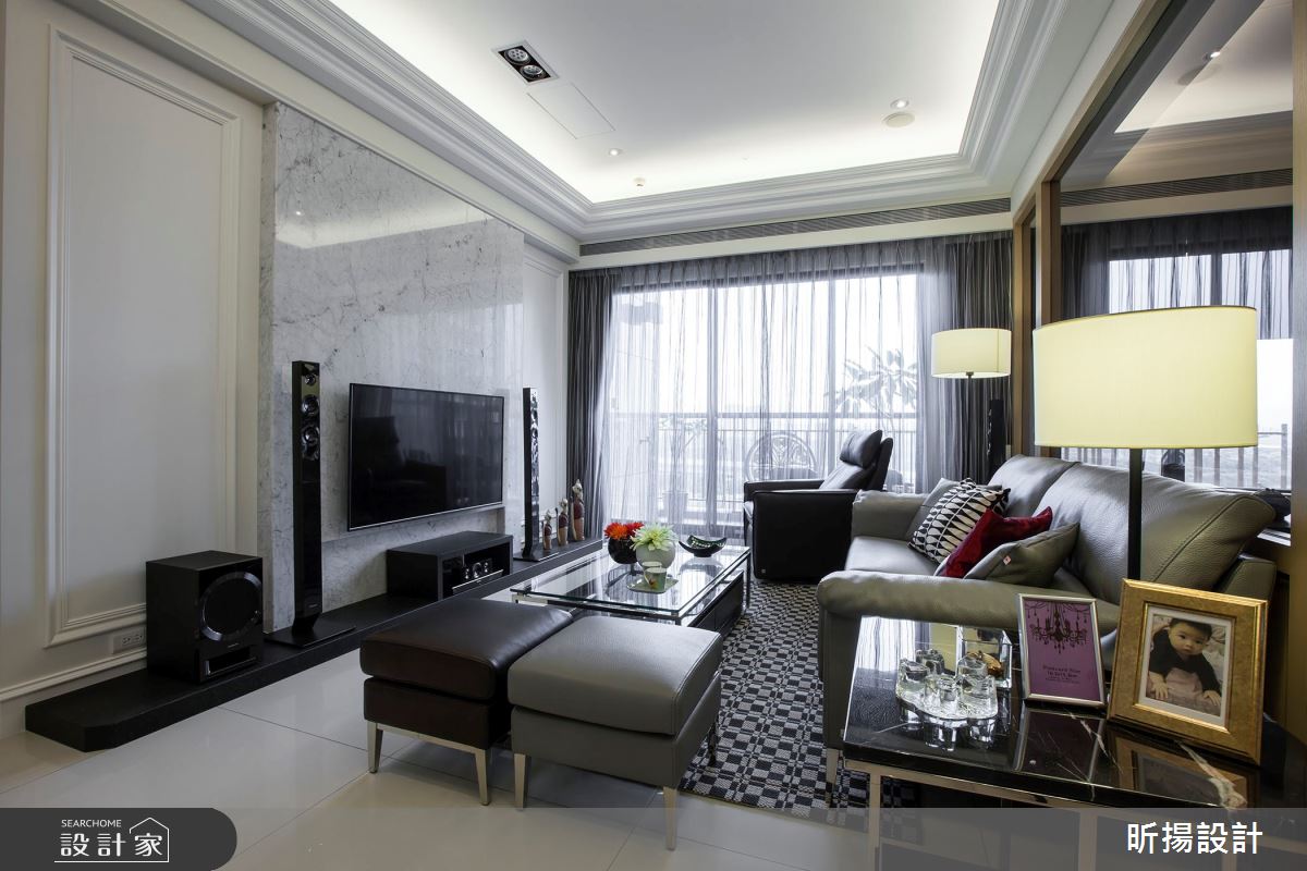 30坪新成屋(5年以下)＿新古典客廳案例圖片＿昕揚室內裝修設計有限公司＿昕揚_美式的清新爾雅之6