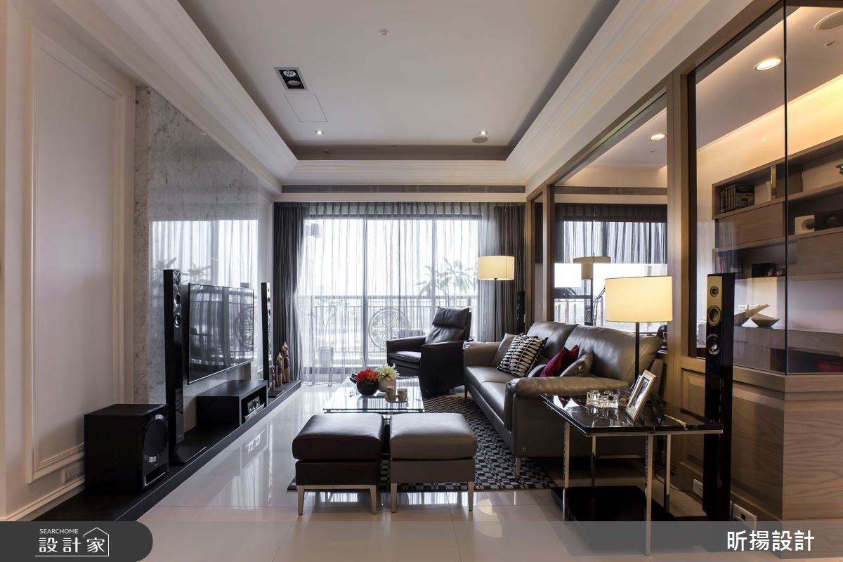 30坪新成屋(5年以下)＿新古典客廳案例圖片＿昕揚室內裝修設計有限公司＿昕揚_美式的清新爾雅之5