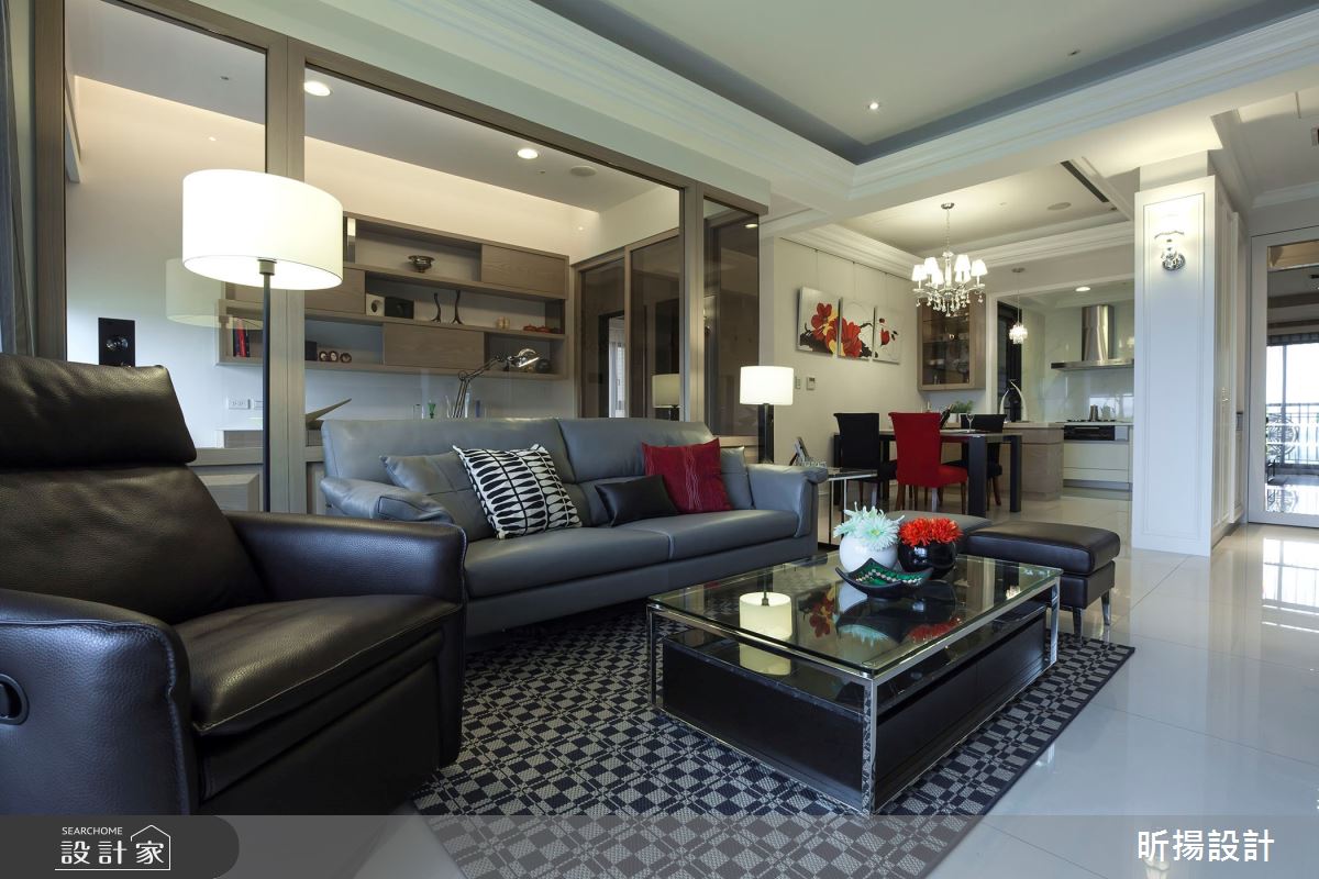 30坪新成屋(5年以下)＿新古典客廳餐廳案例圖片＿昕揚室內裝修設計有限公司＿昕揚_美式的清新爾雅之11