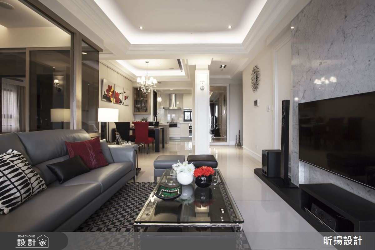 30坪新成屋(5年以下)＿新古典玄關客廳餐廳廚房案例圖片＿昕揚室內裝修設計有限公司＿昕揚_美式的清新爾雅之12