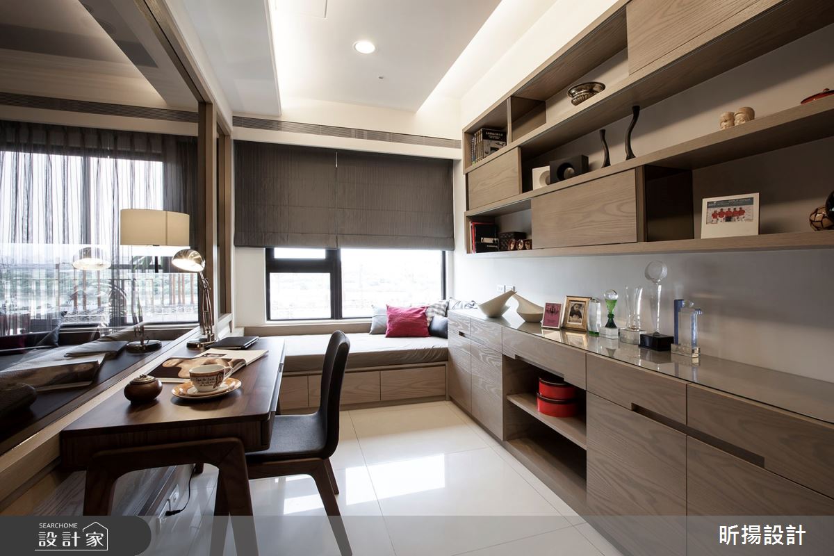 30坪新成屋(5年以下)＿新古典書房工作區臥榻案例圖片＿昕揚室內裝修設計有限公司＿昕揚_美式的清新爾雅之19