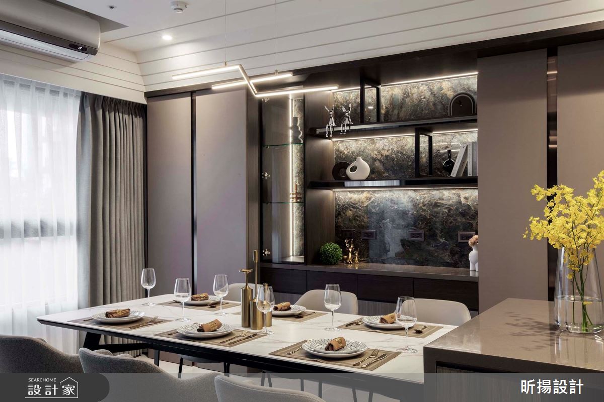 35坪新成屋(5年以下)＿現代風餐廳案例圖片＿昕揚室內裝修設計有限公司＿昕揚_澄然‧寧靜之11