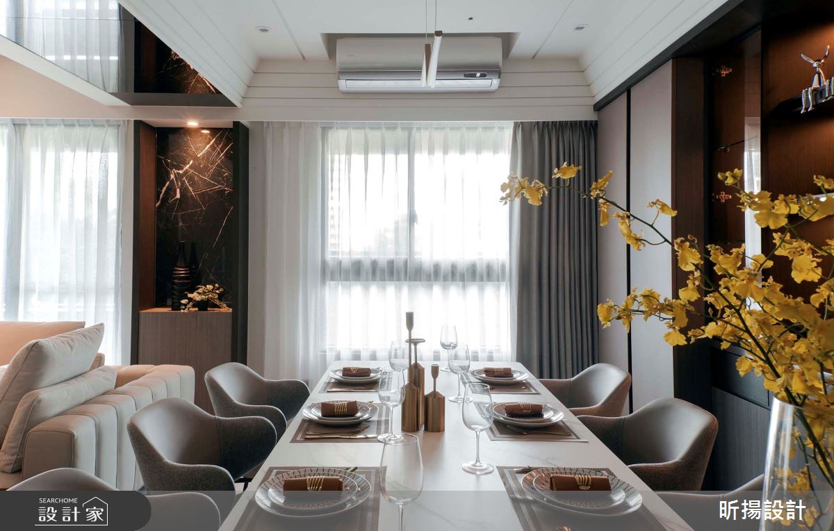 35坪新成屋(5年以下)＿現代風餐廳案例圖片＿昕揚室內裝修設計有限公司＿昕揚_澄然‧寧靜之12